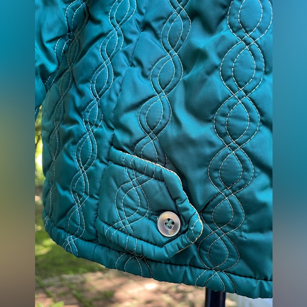 Vintage Green Patterned Jacket - image 4